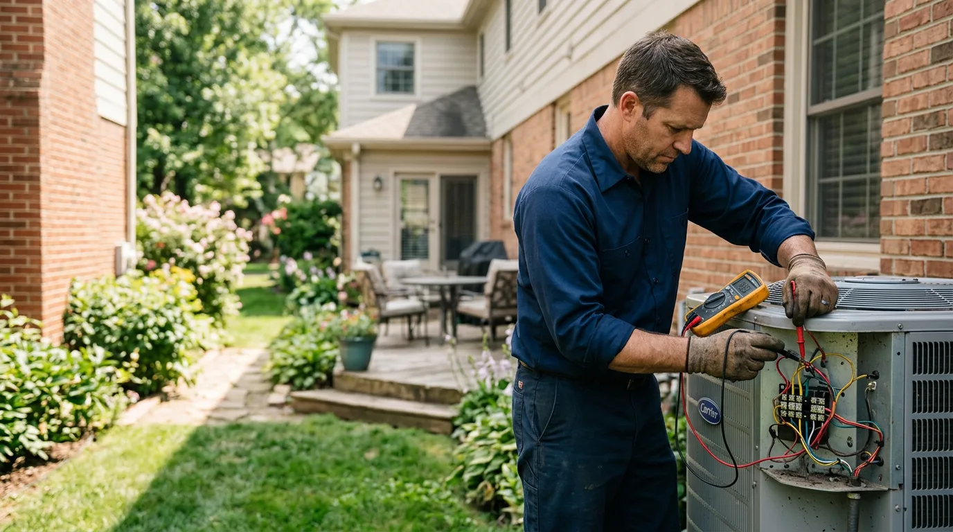 HVAC technician working near Columbia, NJ